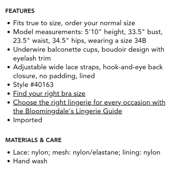 Bluebella Marina Black Lace Underwire Bra 32D & 34D Available - Picture 5 of 5